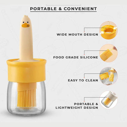 Amazing Oil Dispenser with Silicone Brush |⏰Limited Period Offer⏰ Up to 60% Off!  Pack of 2 pc