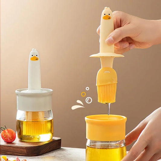 Amazing Oil Dispenser with Silicone Brush |⏰Limited Period Offer⏰ Up to 60% Off!  Pack of 2 pc