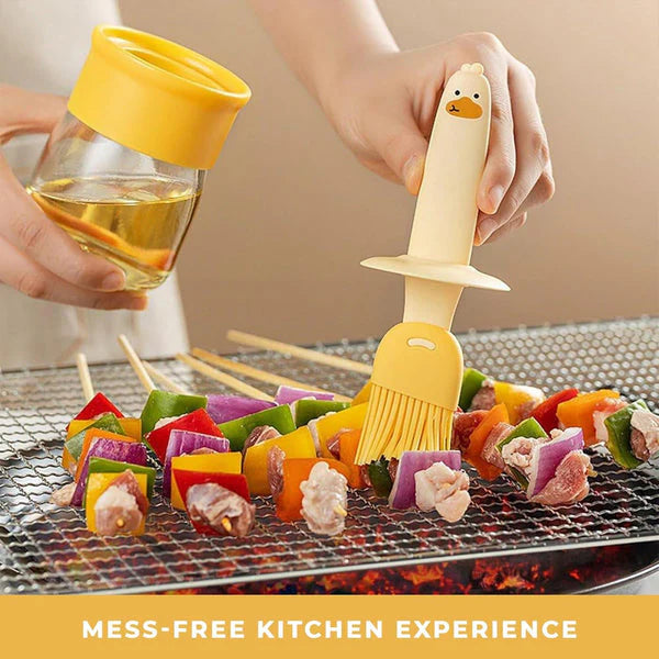 Amazing Oil Dispenser with Silicone Brush |⏰Limited Period Offer⏰ Up to 60% Off!  Pack of 2 pc